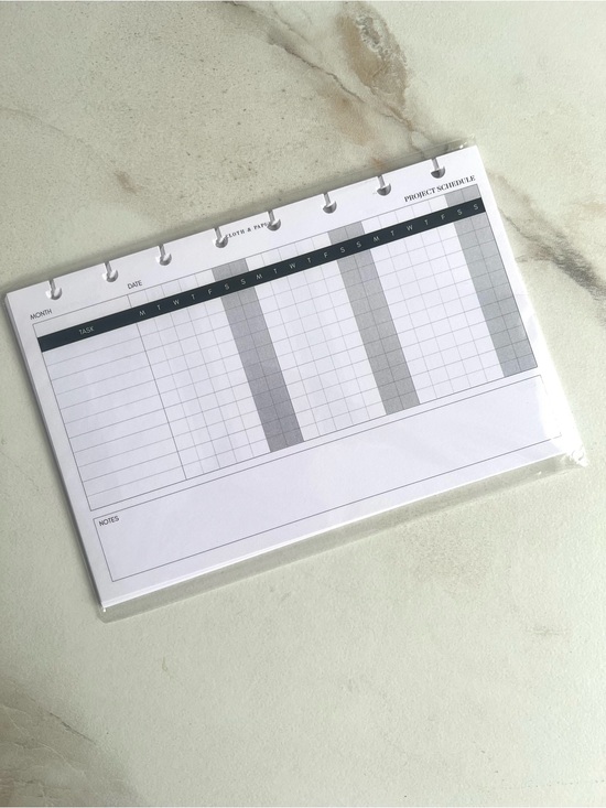 Cloth & Paper Other - Cloth & paper half letter habit tracker inserts